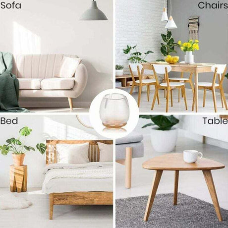 24 Pcs Chair Caps Protection Foot of Pad Chair Silicone Pads of Legs of Furniture Leg Covers Protectors of Floor for Round Legs, 25 mm, 30 mm