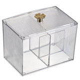 Makeup Storage Organizer Bathroom Jar Cotton Swabs Storage
