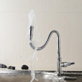 Outdoor Faucet - 360° Kitchen Mixer Flexible Neck Laundry Room Faucet Bar Garden Outdoor Faucet
