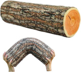 Creative natural wood design log soft chair cushions pillows round wood grain stump shaped decorative pillows pillowcase home decor