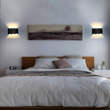 LED Wall Light 6W Aluminum Up Down Waterproof Indoor Outdoor Lamp Warm White