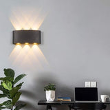 LED Wall Light 6W Aluminum Up Down Waterproof Indoor Outdoor Lamp Warm White