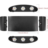 LED Wall Light 6W Aluminum Up Down Waterproof Indoor Outdoor Lamp Warm White