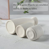 Ceramic Vase Set 3 Small Vase for Decoration for Wedding Table Party Living Office Bedroom Minimalist Bohemian Decoration, White