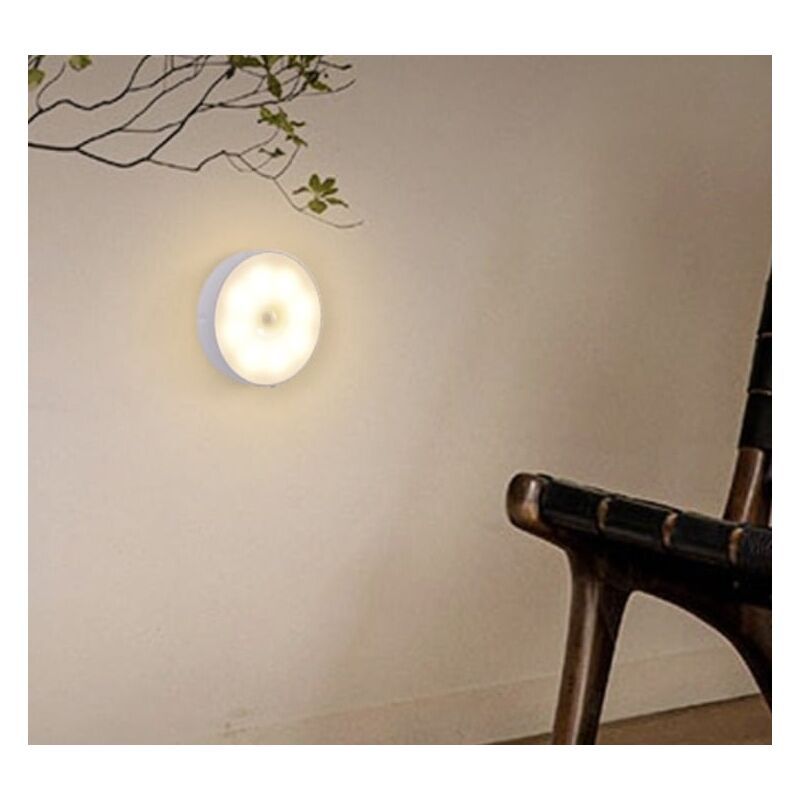 2 Pack Rechargeable Night Light with Motion Sensor Automatic Wall Night Lamp Children s Night Light LED Lamp for Baby Bedroom, Living Room, Garage