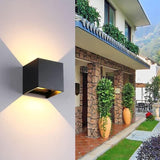 LED Wall Light, Surface Mounted Waterproof Wall Light Indoor Wall Lights Living Room Outdoor Porch, 6W Color, Black