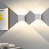 2 Pcs Indoor Wall Light, Bedroom Wall Light 6W 3000K, LED Square Wall Light, White Wall Lamp Used in Living Room, Bathroom, Kitchen, Dining Room