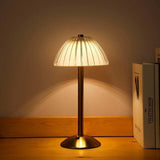 USB Rechargeable Table Lamp, LED Bedside Lamp, Reading Lamp, with Touch Control for Adjustable Brightness, 3 Light Colors