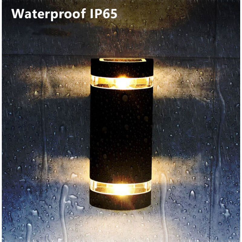 Outdoor Wall Light, up to 35W GU10, IP65 Waterproof Garden Light for Patio, Deck, Garden, Hallway, Balcony, Porch