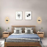 2 Pcs 12W LED Indoor Wall Light, 3000K Warm White Light Modern Acrylic Feather LED Wall Lamp, Simple Modern Wall Sconce for Bedroom, Living Room