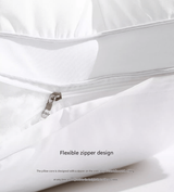 White Luxury Adjustable Bed Pillows Set of 2, Hotel‑Grade Down Alternative Pillows, Ultimate Neck Support for Comfortable Sleep