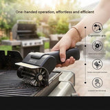 Black Electric Grill Brush, Cordless Rotating BBQ Cleaner with Stainless Steel Bristles, Rechargeable Grill Cleaning Brush for Outdoor Barbecue & Kitchen