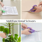 3 Pack Scissors Set, 8.3" Heavy Duty Scissors with 25 mm Thickness Sharp Blades & Ergonomic Soft-Grip Handles, All Purpose Scissors for Office, School, Kitchen, Crafts, Sewing, Right/Left Hand Use