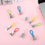 Xindojuz 15 PCS Kitchen Towel Clips, Metal Beach Chair Clips with Hanging Loop for Kitchen, Multi-Color Hanging Towels Clip Small Cloth Hook Clip Hangers for Home Bathroom Cupboards (5 Colors)