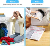 4Pcs Mesh Laundry Bags, Lingerie Bags for Washing Delicates,Mesh Wash Bags for Toy Storage & Cleaning, Travel Storage Organizer Bag, Dorm Room Essentials (1 Large, 1 Medium, 2 Small) (Fine Net)