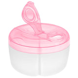 Baby Formula Dispenser On The Go, Formula Container to Go, Non-Spill Rotating Three-Compartment Formula Dispenser and Snack Storage Container for Infant Toddler Traveling