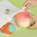 Baby Formula Dispenser On The Go, Formula Container to Go, Non-Spill Rotating Three-Compartment Formula Dispenser and Snack Storage Container for Infant Toddler Traveling