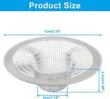 4 Pack Heavy Duty Stainless Steel Kitchen Sink Strainer, 2.75" Top / 1" Mesh Slop Basket Filter Trap, Utility Drain Hole for Kitchen Sink/Bathroom Bathtub Wash basin Floor drain Balcony