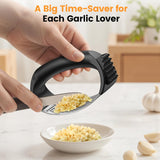 Garlic Press,Stainless Steel Garlic Mincer Crusher,Easy to Use and Clean,Ergonomic Handle,Easy Kitchen Gadget for Effortless Smashing,Kitchen Essentials,Home and Kitchen Utensils Accessories,Cooking