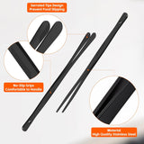 Kitchen Tongs for Cooking - 2PCS 12" Stainless Steel Cooking Tongs Tweezers, Metal Fine Kitchen Utensils with Precision Serrated Tips, Professional Chef Tweezers for Serving, BBQ, Pasta, Salad