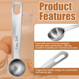 1 Teaspoon Measuring Spoons 3 Pcs Stainless Steel 5ml Small Mini Teaspoon Metal Measuring Spoons for Kitchen Cooking Kitchen CookingSpoon CoffeeSpoon, CreatineSpoon, SteelScoopers Protein Teaspoons