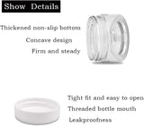 24 Pcs 1oz Plastic Cosmetic Jars,Round Leak Proof Clear Container with Lid,Wide-Mouth Refillable Small Storage Containers for Slime,Cosmetic,Lotion,Candy,Craft