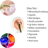 24 Pcs 1oz Plastic Cosmetic Jars,Round Leak Proof Clear Container with Lid,Wide-Mouth Refillable Small Storage Containers for Slime,Cosmetic,Lotion,Candy,Craft