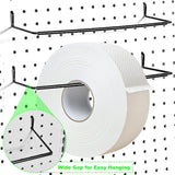 2 Pack Pegboard Towel Holder Pegboard Hooks for Paper Towels, Kitchen Towels, Stickers, Tapes Great Peg Board Organizer Accessories for Workshop, Garage, Kitchen