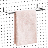 2 Pack Pegboard Towel Holder Pegboard Hooks for Paper Towels, Kitchen Towels, Stickers, Tapes Great Peg Board Organizer Accessories for Workshop, Garage, Kitchen