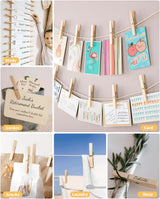 Large Clothes Pins Wooden Clothespins, 4 Inch 48 Pack Heavy Duty Outdoor Pegs, Clothing Hanging Laundry Close Pin Chip Clips Cheer Pins for Bags Photo Picture Artwork Crafts Display
