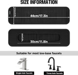 Faucet Mat for Bathroom Sink - Easy to Clean, Anti-Slip Splash Guard with Fast Drying Properties - Protective Sink Tray Ideal for Stone Sinks in Bathroom & Kitchen