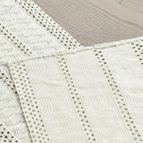 Beige Farmhouse Woven Rustic Hollow Table Runner, Seasonal Holiday Hollow Kitchen Dining Table Decoration for Home Party Decor 12x72 Inch