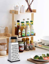 Cheese Grater, Box Grater for Cheese Stainless steel Vegetable Slicer Food Shredder 4-sided Convenience for kitchen