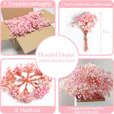 1500+ Mini Pink Dried Babys Breath Flowers, 50pcs Baby Breath Bouquet, 6'' Natural Gypsophila Bulk, Dried Flowers for Gifts, DIY Crafts, Wedding Decor, Card Making, Vase Filler, Wreath Floral