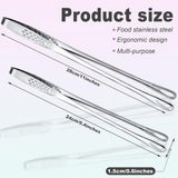 3 Pcs 11 Inches Kitchen Tongs Korean BBQ Tweezers for Cooking Stainless Steel Kitchen Tweezers Grill Food Yakiniku Cooking Clamp Tool for Salad, Fish, Steak, Barbecue, Buffet, Meat