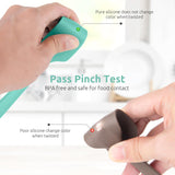 Small Mini Silicone Spatula: 9×2inch 600ºF Heat-Resistant Food-Grade Jar Scraper for Kitchen Use, Non-Stick Seamless Flexible Baking Utensil for Mixing, Scraping Jam in Bowl or Cup (Aqua Sky)