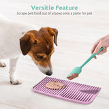 Small Mini Silicone Spatula: 9×2inch 600ºF Heat-Resistant Food-Grade Jar Scraper for Kitchen Use, Non-Stick Seamless Flexible Baking Utensil for Mixing, Scraping Jam in Bowl or Cup (Aqua Sky)