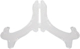 Display Stand Easel Bowl Stand for Display Large Deep Bowls, Platters and Deep Dishes Clear