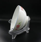 Display Stand Easel Bowl Stand for Display Large Deep Bowls, Platters and Deep Dishes Clear