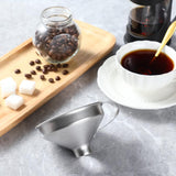 18/8 Stainless Steel Spice Funnel with Handle for Spice Jars - Professional Grade Kitchen Tools