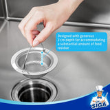 Kitchen Sink Strainer, Stainless Steel Sink Drain Strainer, Dishwasher Safe, 2 Pack