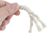 1/3 Inch Nautical Cotton Rope Crafts, 8mm x 65Feet Clothes line Rope for Outdoor,3 Ply White Rope Cord Unbleached Rope, Macrame Cord Rope for Clothesline, Baskets, Hangings Pots, Pet, Toys