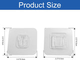 30 Pair Double Sided Adhesive Hooks Wall Adhesive Hooks Wall Hanger Holder Utility Wall Hooks for Bathroom Kitchen Office Hanging