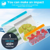 12 Pack Reusable Freezer Bags Dishwasher Safe, Leakproof Food Storage Bags, Silicone Bags for Food Storage Home Organization (4 Reusable Snack Bags 4 Sandwich Bags 4 Gallon Freezer Bags)