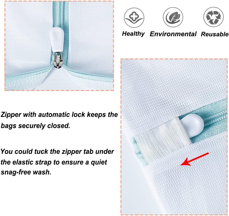 Extra Large Mesh Laundry Bags, 2 Pack 43 x 35 inch Jumbo Delicates Bag for Washing Machine, Large Mesh Bags for Delicates, Coats, Blankets, Bedding, Toys, Pet Items