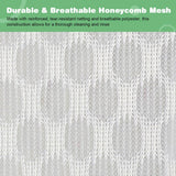 Durable Honeycomb Mesh Laundry Bags, 2 XX-Large 24in x 24in Washing Delicate Bags with Colorful Zipper for Huge Clothes, Curtain, Coverlet, Carpet
