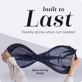 Collapsible Mesh Pop Up Laundry Hamper 2-Pack – Large Foldable Laundry Basket with Side Pocket, Breathable & Durable, Space-Saving for Clothes, Toys, Travel, Dorm, Bedroom, Blue