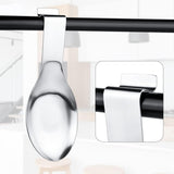 1 PCS Stainless Steel Spoon Rest, Spoon Holder for Stove Top, Utensil Spoon Rest Holder, kitchen utensils Holder for Ladles, Spatula, Cooking Utensils or Kitchen Tools (Silver)