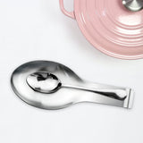1 PCS Stainless Steel Spoon Rest, Spoon Holder for Stove Top, Utensil Spoon Rest Holder, kitchen utensils Holder for Ladles, Spatula, Cooking Utensils or Kitchen Tools (Silver)