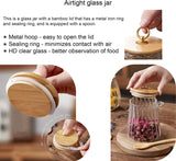 Sugar Bowls Sugar Container 25.36 FL OZ Glass Coffee Canister Airtight Food Storage Jar with Lid and Spoon Candy Jar Coffee Bar Accessories Storage Beans Powder (Conical)